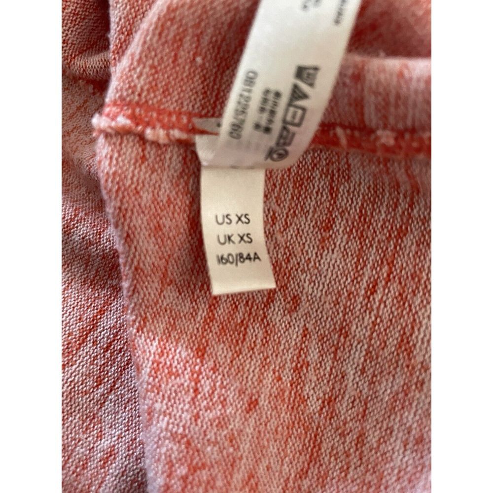 Saturday Sunday Anthropologie Tunic Dress Women XS Orange Space Dye Cowl Neck - Picture 8 of 8